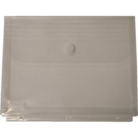 FILEXEC Filexec Poly Envelope; 3-Hole Punched To Fit In 3-Ring Binder; Clear; Pack 12 711888500864
